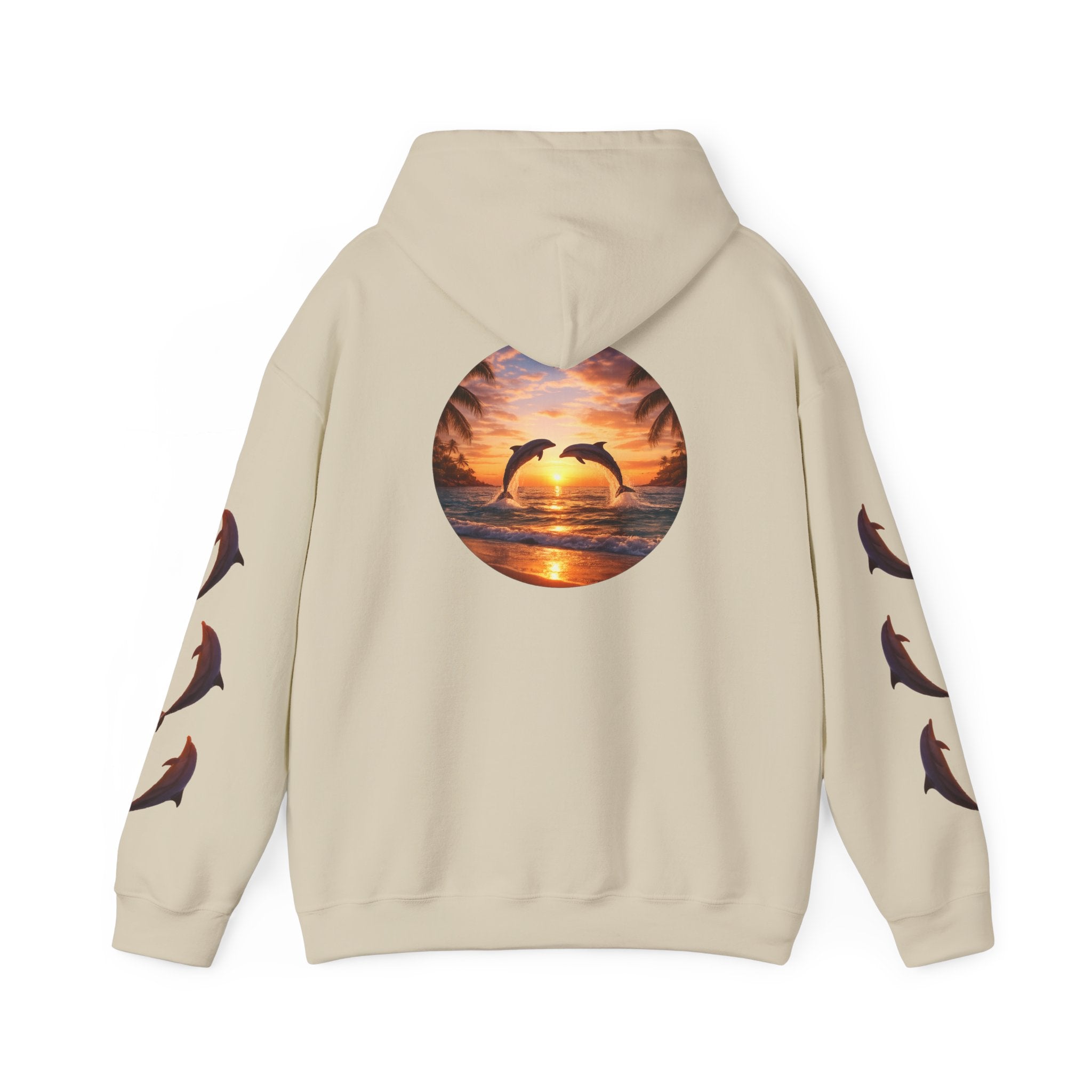 Dolphin Sunset Hoodie Unisex