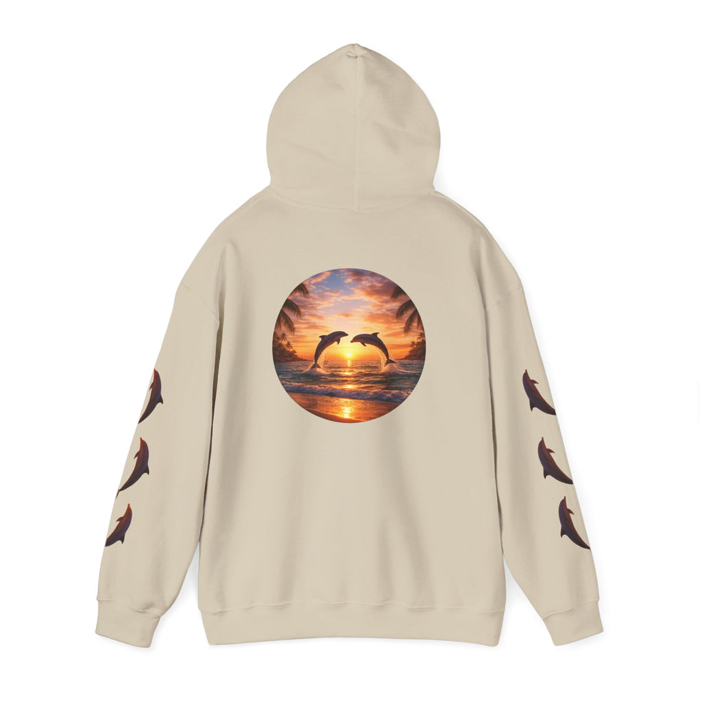 Dolphin Sunset Hoodie Unisex