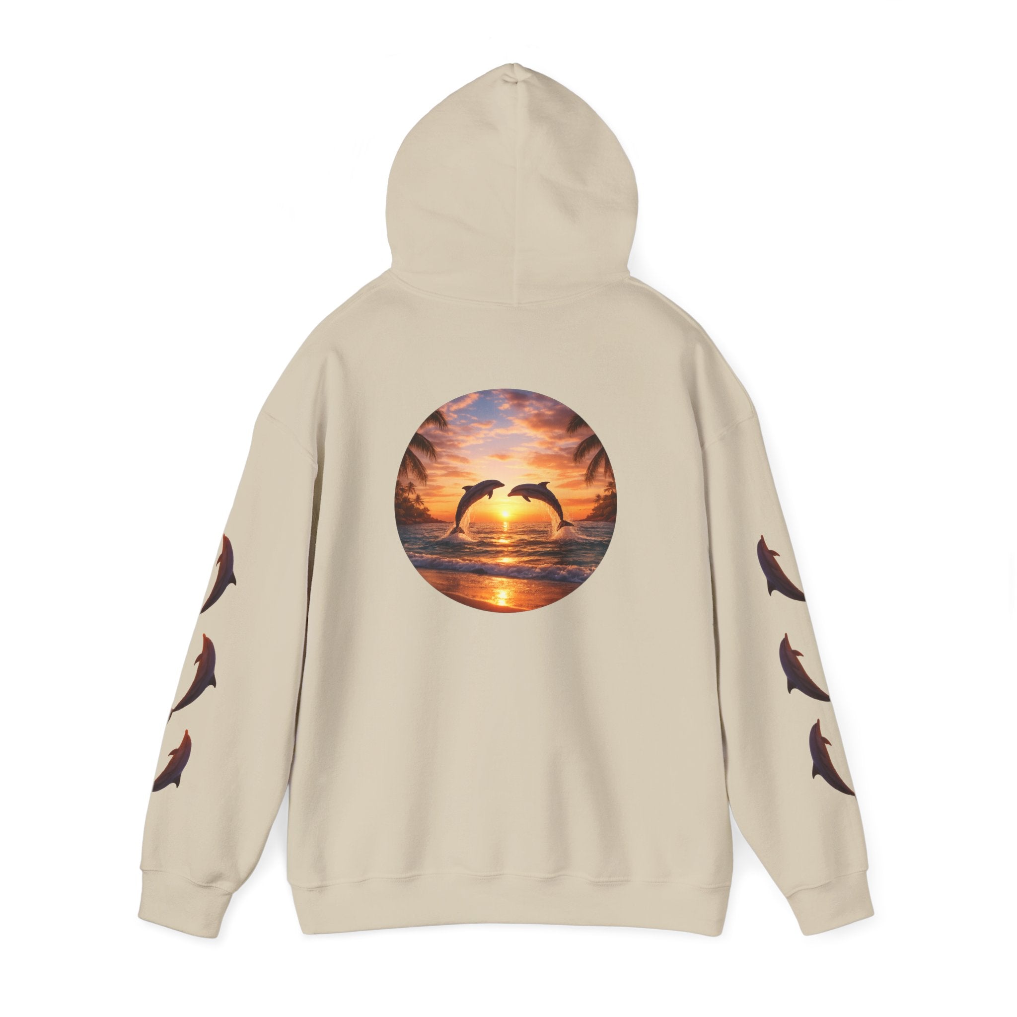 Dolphin Sunset Hoodie Unisex