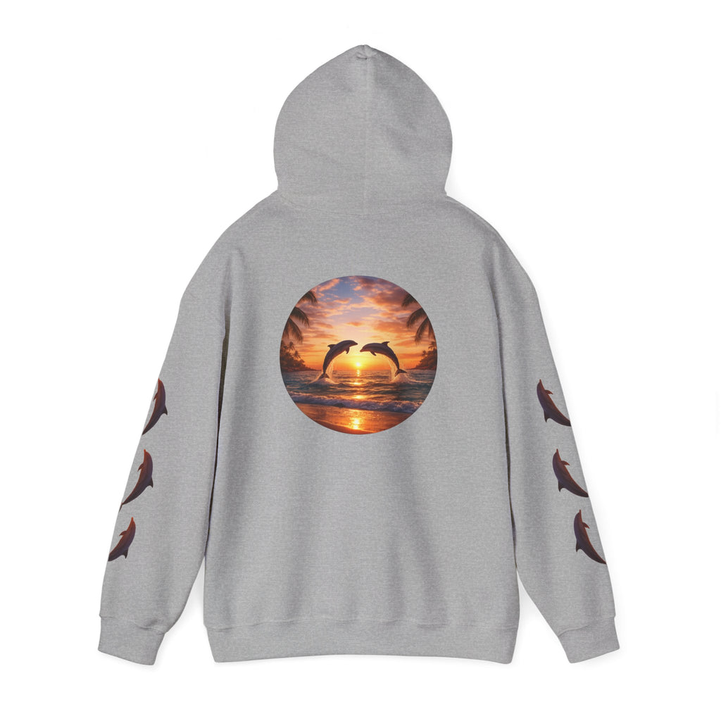 Dolphin Sunset Hoodie Unisex