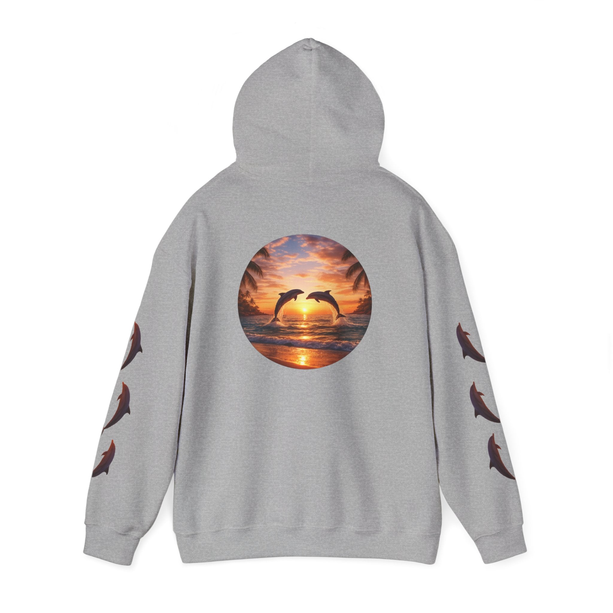 Dolphin Sunset Hoodie Unisex