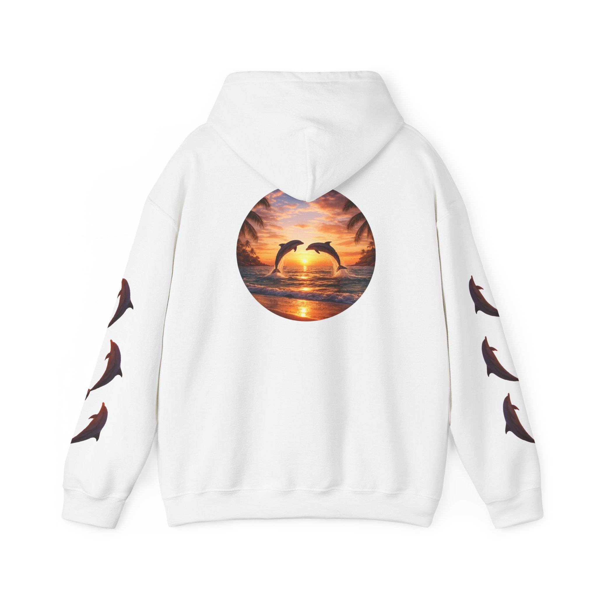 Dolphin Sunset Hoodie Unisex