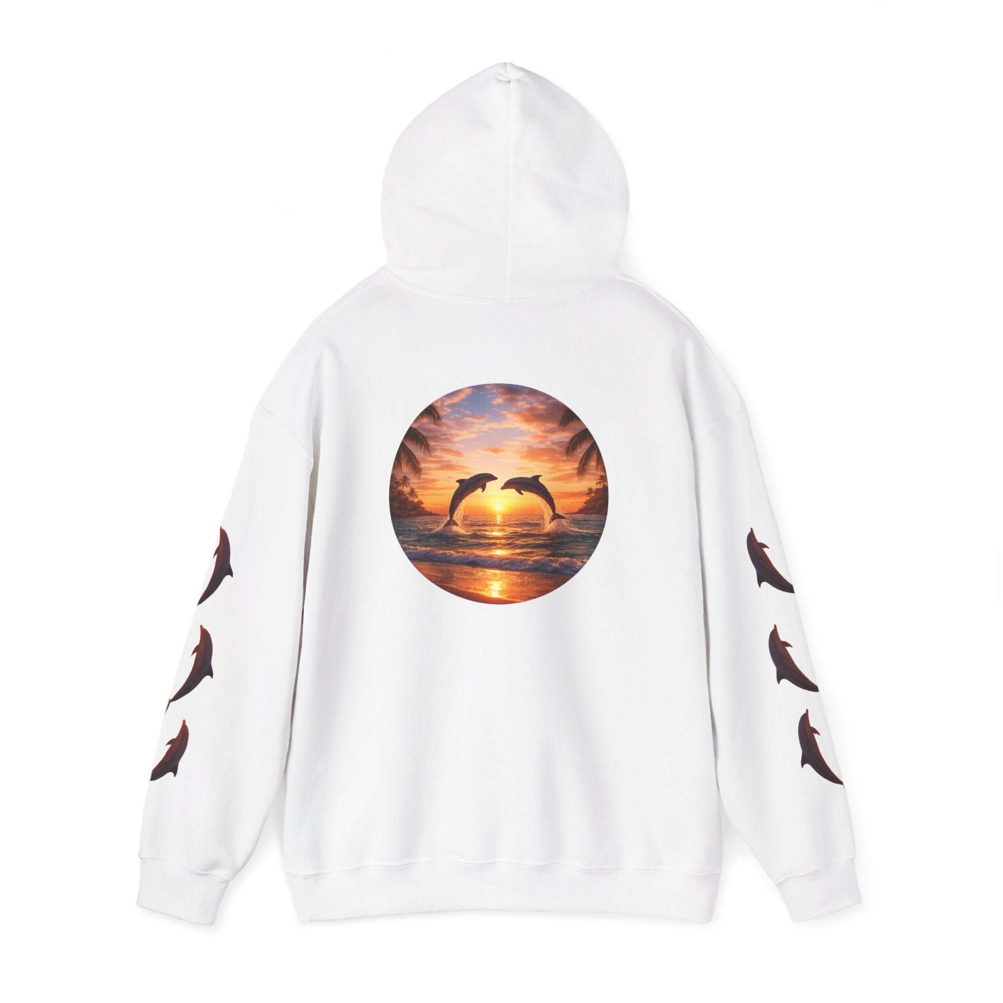 Dolphin Sunset Hoodie Unisex