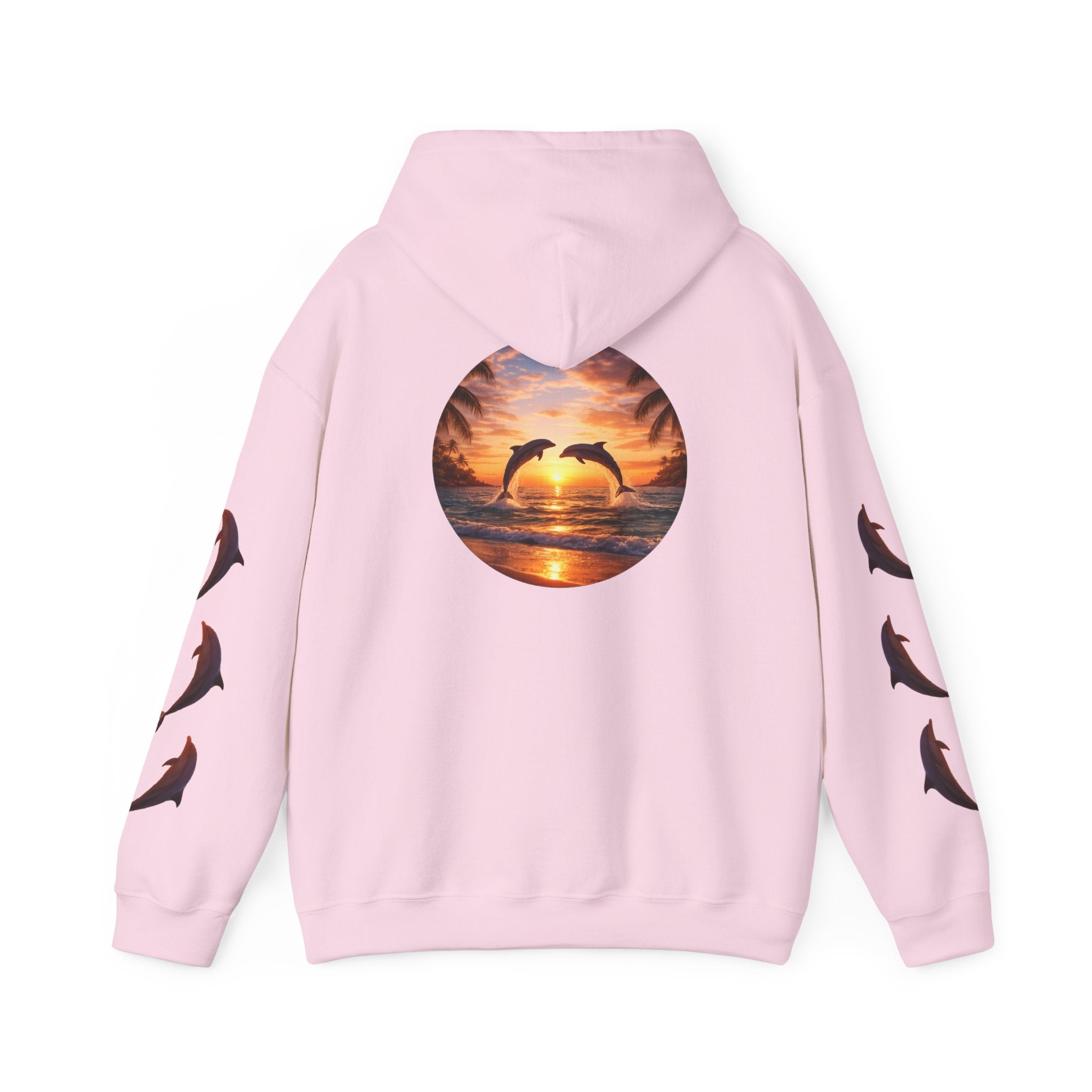 Dolphin Sunset Hoodie Unisex