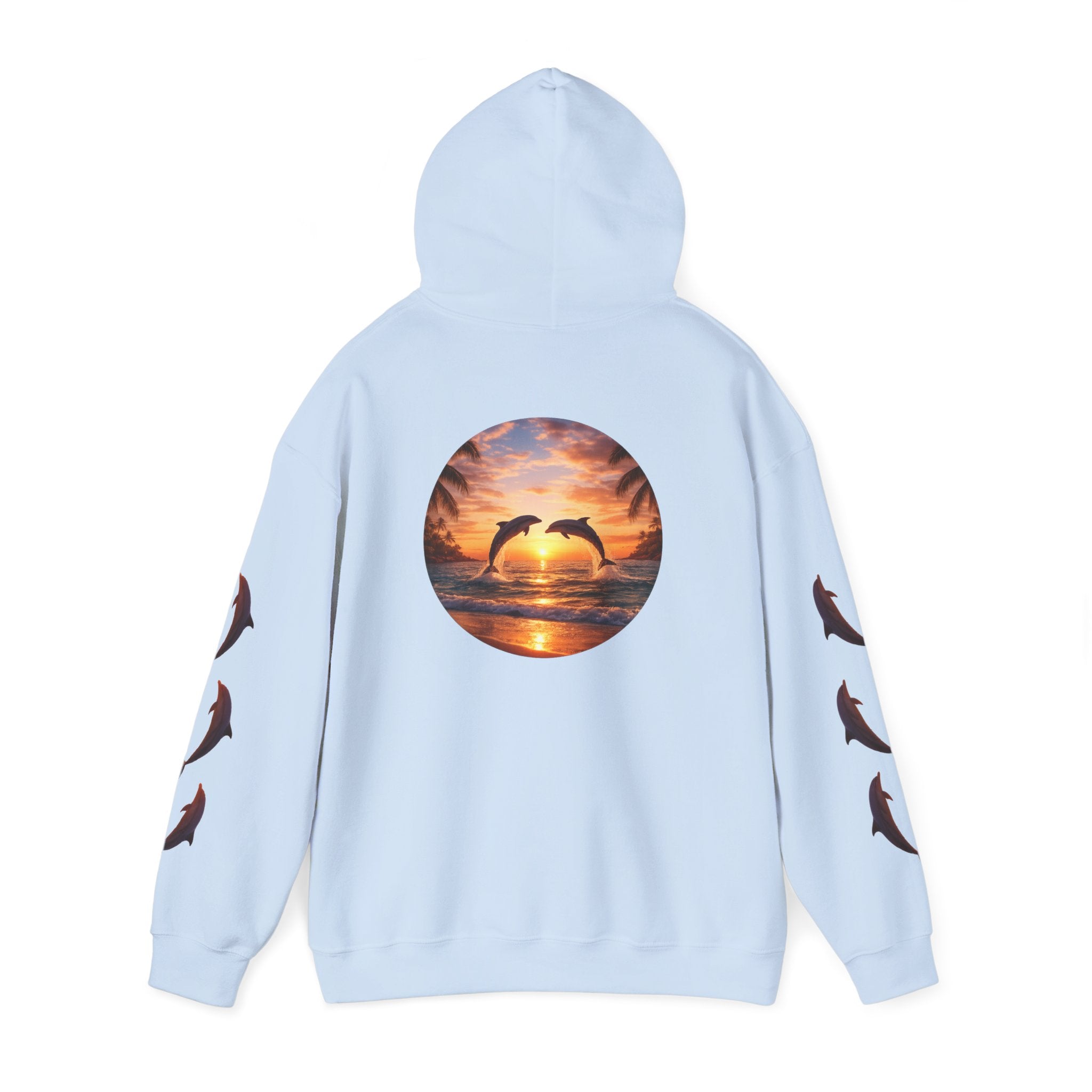 Dolphin Sunset Hoodie Unisex