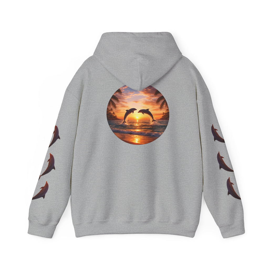 Dolphin Sunset Hoodie Unisex