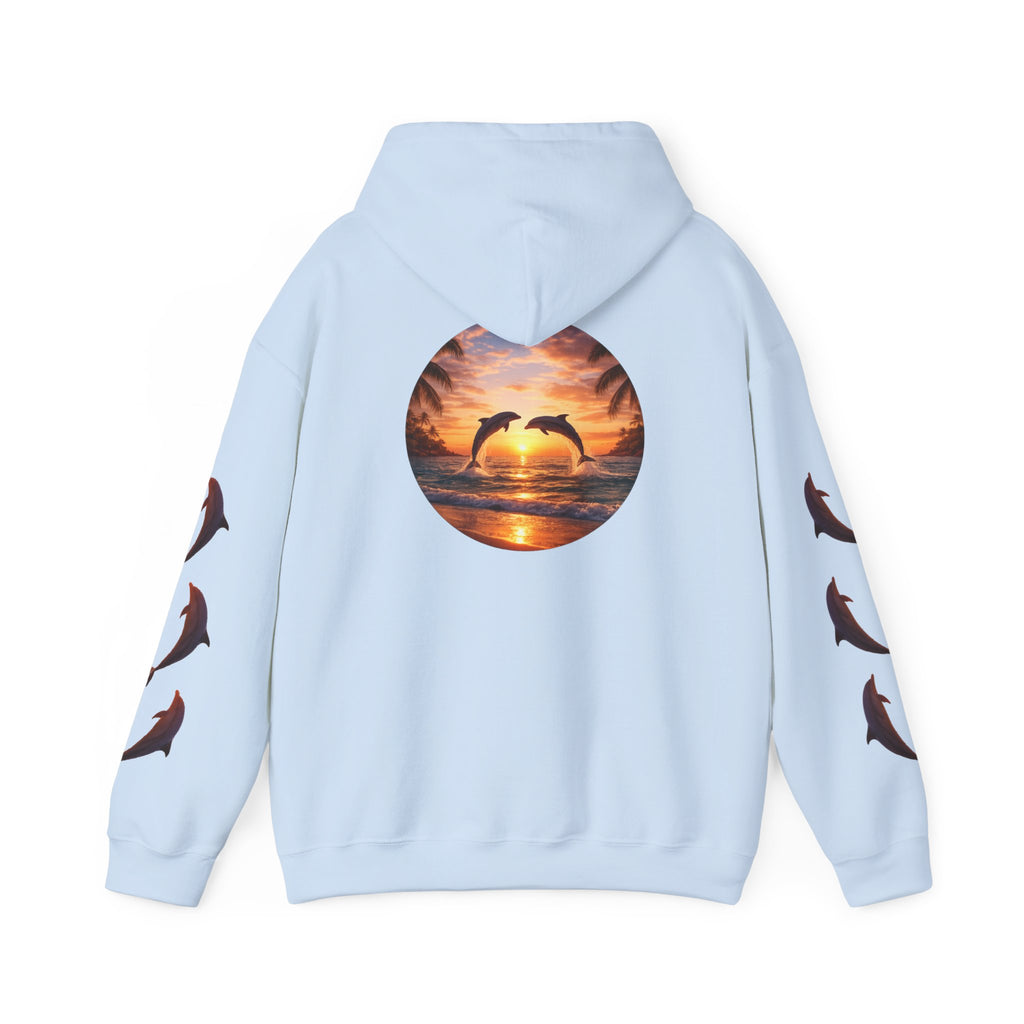 Dolphin Sunset Hoodie Unisex