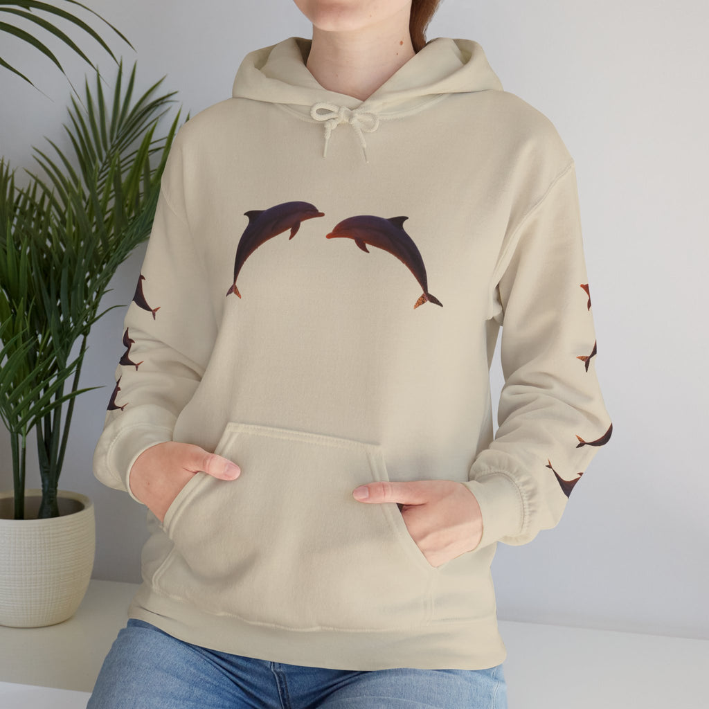 Dolphin Sunset Hoodie Unisex