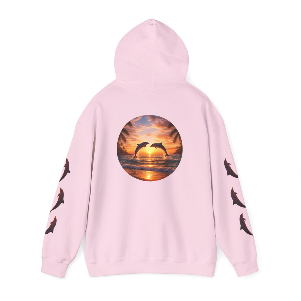 Dolphin Sunset Hoodie Unisex