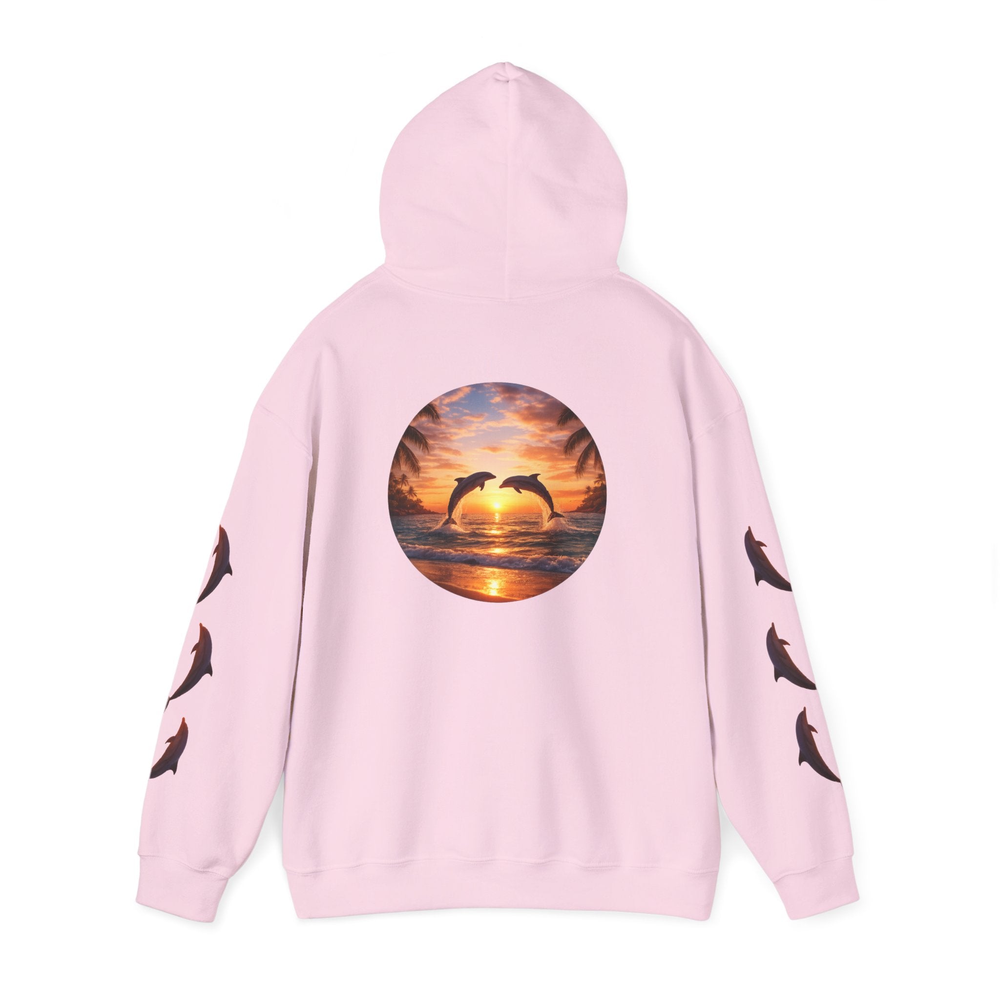 Dolphin Sunset Hoodie Unisex